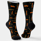 Chaussette Orange Félicitations Diplôme Année (Angulaire)