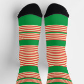 Chaussette Orange Green Stripes (Haut)
