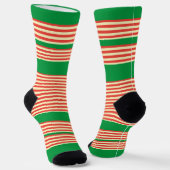 Chaussette Orange Green Stripes (Angulaire)