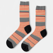 Chaussette Orange Gris (Gauche)