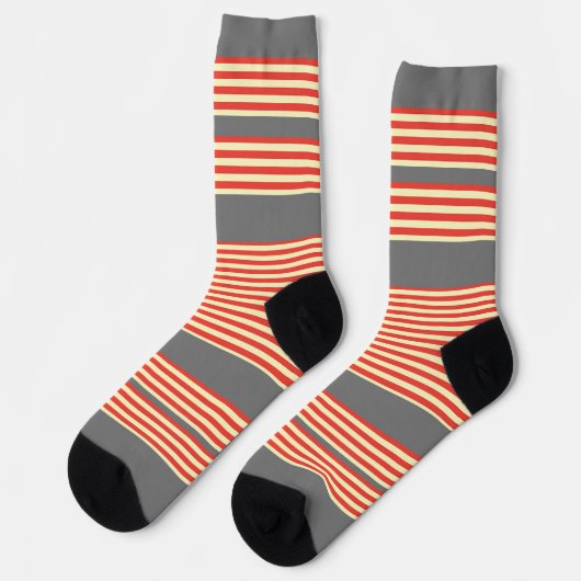 Chaussette Orange Gris (Gauche)