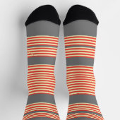Chaussette Orange Gris (Haut)