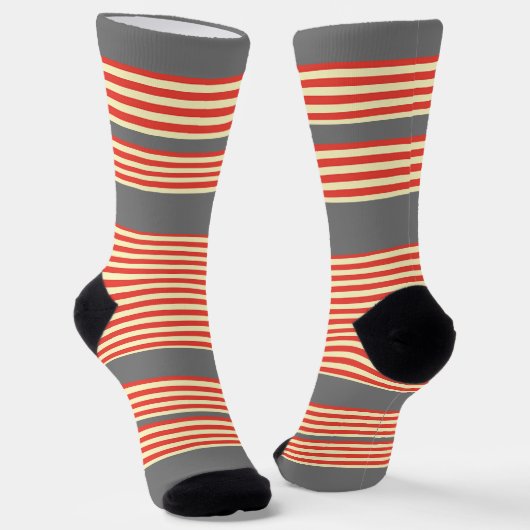 Chaussette Orange Gris (Angulaire)