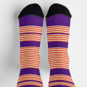 Chaussette Orange Gris violet (Haut)