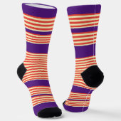 Chaussette Orange Gris violet (Angulaire)