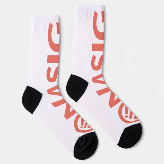 Chaussette orange long (Droite)