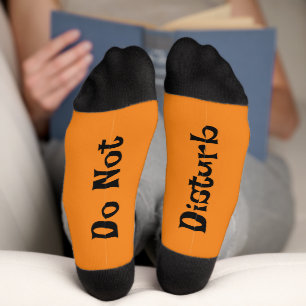 Chaussette Orange Ne Dérangez Pas Les Chaussettes