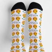 CHAUSSETTE ORANGE QUOTE (Haut)