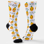 CHAUSSETTE ORANGE QUOTE (Angulaire)