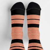 Chaussette Orange Stripes Noir (Haut)
