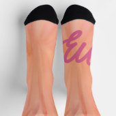 Chaussette Orange Vous Cozy (Haut)
