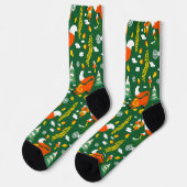Chaussette Orange Wild automne Forêt d'hiver Fox (Gauche)