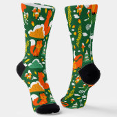 Chaussette Orange Wild automne Forêt d'hiver Fox (Angulaire)