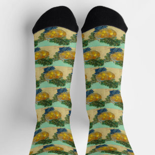 Chaussette Oranges et citrons avec gants bleus de Van Gogh