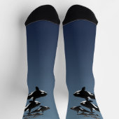 Chaussette Orca Whale Socks Whale Art Socks - Customize (Haut)