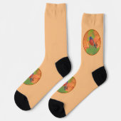 Chaussette Orchard Oriole Songbird Peinture Oiseau original (Gauche)