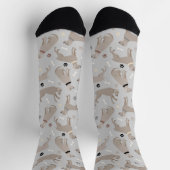 Chaussette Os Weimaraner et balais chaussettes (Haut)