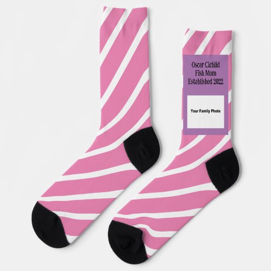 Chaussette Oscar Cichlid Fish Maman Etabli Modèle photo (Gauche)