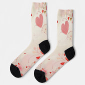Chaussette Où les fleurs de coeur grandissent (Gauche)