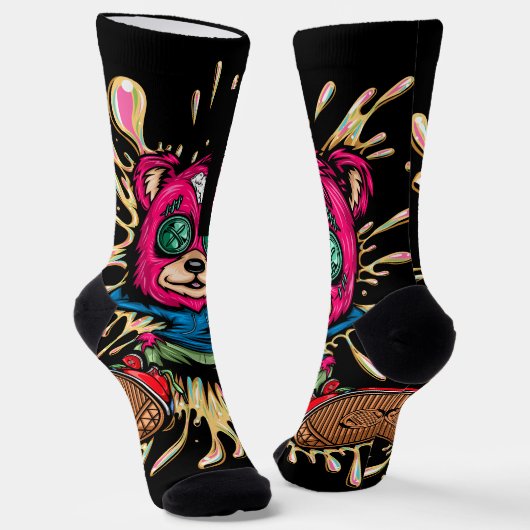 Chaussette Ours Dans Le Miel (Angulaire)