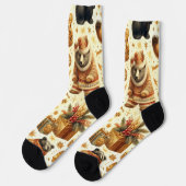 Chaussette Ours de Noël Vintage (Gauche)