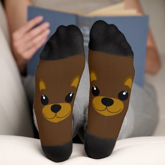 Chaussette Ours Kawaii (Fond)
