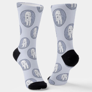 Chaussette Ours polaire sur la peinture sur glace Art origina