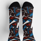 Chaussette Outils de menuiserie, travail du bois (Haut)