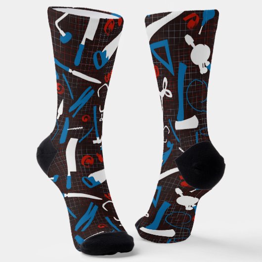 Chaussette Outils de menuiserie, travail du bois (Angulaire)