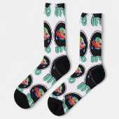 Chaussette ovni dans l'espace (Gauche)