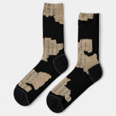 Chaussette P52 Papyrus Fragment Socks –Earliest New Testament (Gauche)
