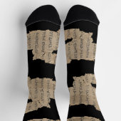 Chaussette P52 Papyrus Fragment Socks –Earliest New Testament (Haut)