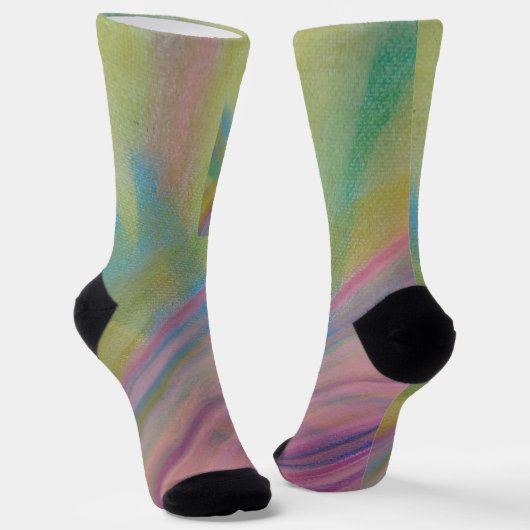 Chaussette P9 Art Abstrait Coloré Unique (Angulaire)
