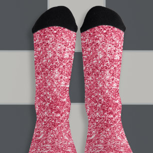 Chaussette Paillettes Magenta Luxueuses de Baie Étincelante