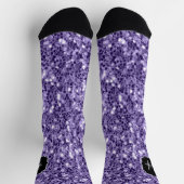 Chaussette Paillettes violet ultra violet monogramme (Haut)