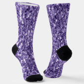 Chaussette Paillettes violet ultra violet monogramme (Angulaire)