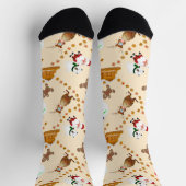 Chaussette Pain d'épices, Père Noël, Noël des neiges (Haut)