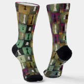 Chaussette Paint et imprimer Chessboard et pièces d'échecs pa (Angulaire)