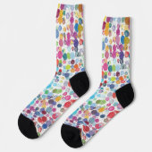Chaussette Paint Splatter Colorful Dots (Gauche)