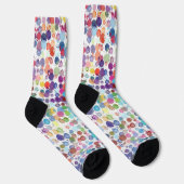Chaussette Paint Splatter Colorful Dots (Droite)
