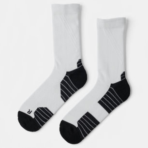 Chaussette paire de chaussettes blanches à manchon avec talon
