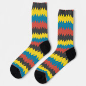 Chaussette Paire géométrique colorée de tongs (Gauche)