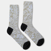 Chaussette Paisley en beige et blanc (Droite)