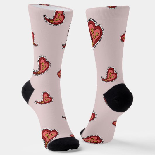 Chaussette Paisley Heart (Angulaire)