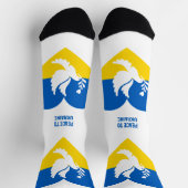 Chaussette Paix textuelle à l'Ukraine (Haut)