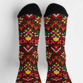 Chaussette Palestine Tatreez Broderie traditionnelle (Haut)