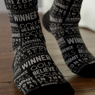 Chaussette Papa golfeur, croyez citation motivationnelle golf