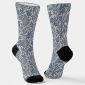 Chaussette Papier peint chardon bleu ardoise William Morris (Angulaire)