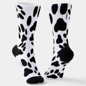 Chaussette Papiers de chat noir et blanc Imprimer (Angulaire)