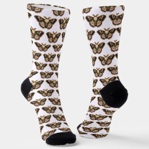 Chaussette Papillon brodé
